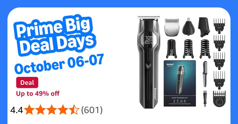 Kensen Manscape Body Hair Trimmer Men 4 In 1 Beard Trimmer Men