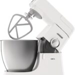 Kenwood Stand Mixer for Baking, Stylish Food Mixer, with K-beater, Dough Hook, Whisk and 6.7L Bowl, 1200W, KVL4100W, White
