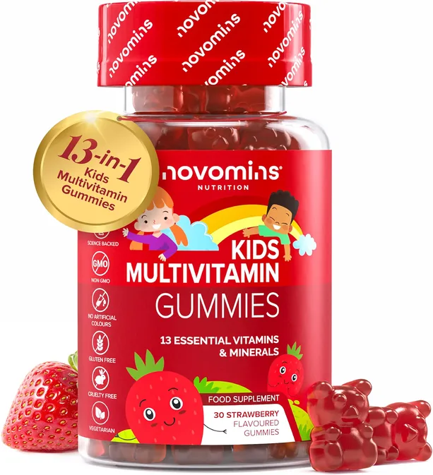 Kids Multivitamin Gummies 13 Kids Vitamins 30 Gummies Novomins