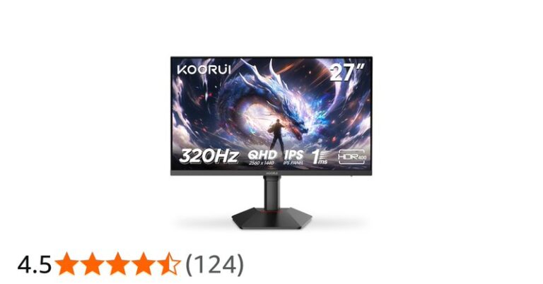 Koorui 27 Inch Gaming Monitor 320hz Qhd 1440p 1ms Fast Ips