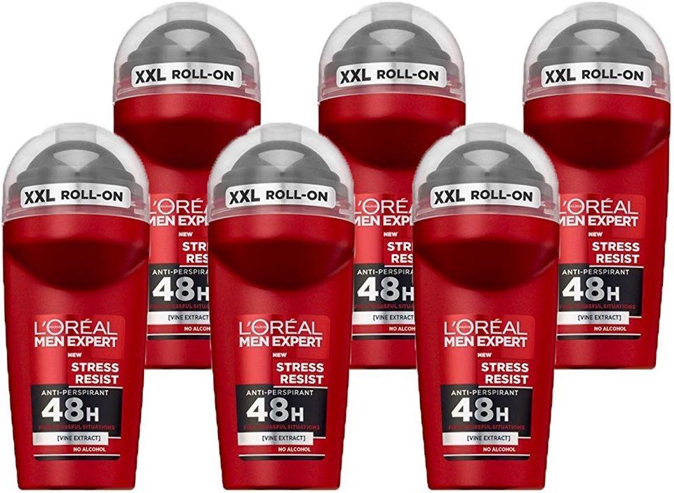 L Oreal Paris Men Expert 96h Stress Resist Anti Perspirant Roll On Deodorant For