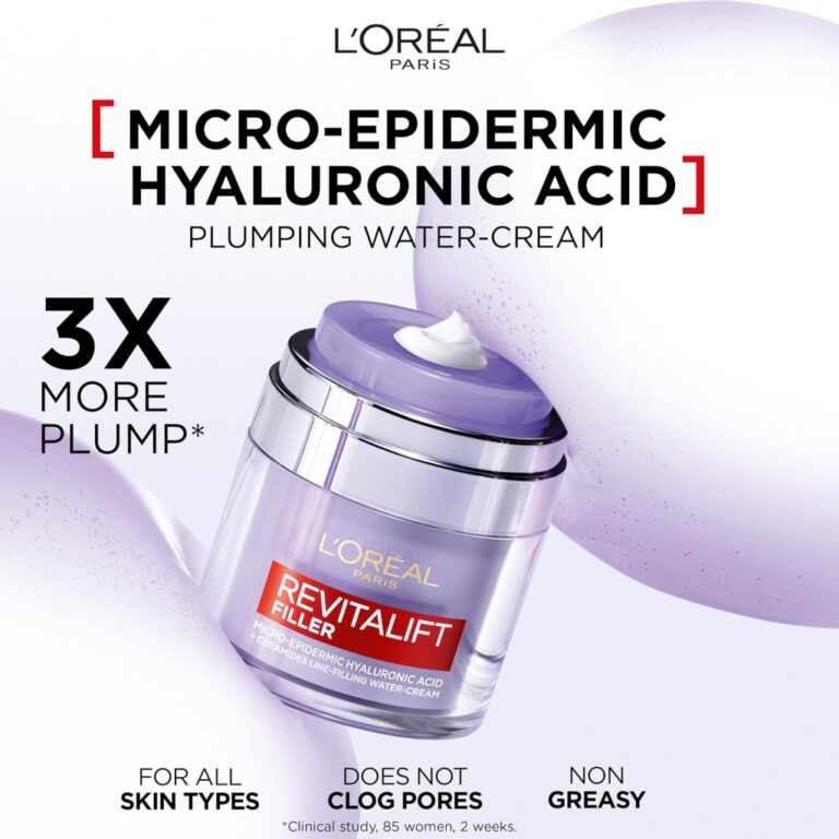 L Oreal Paris Watercream Plumping Face Moisturiser Revitalift Filler