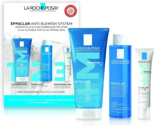 La Roche Posay Effaclar 3 Step Anti Blemish Kit For Oily And Acne Prone Skin