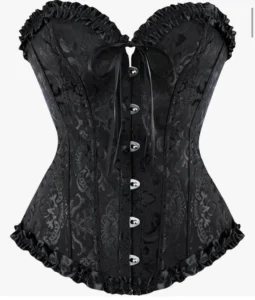 Ladie S Lace Up Boned Overbust Corset Top For Women Halloween Christmas Pirate P