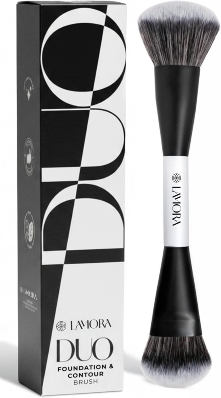 Lamora Liquid Bronzer Contour Foundation Dual Ended Makeup Brush
