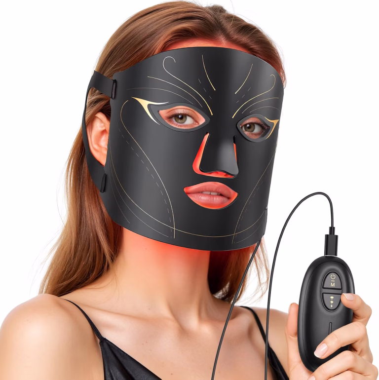 Led Face Mask Red Light Therapy With 4 Modes Gift For Women Men All