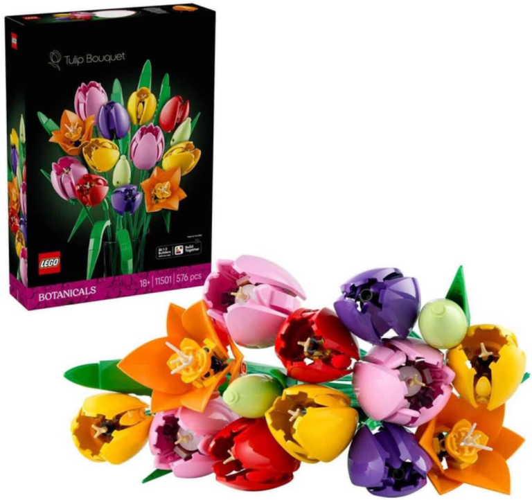 LEGO Botanicals Tulip Bouquet Artificial Flowers Building Set For Adults