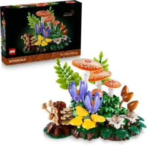 LEGO Botanicals Woodland Mushrooms Artificial Plants Set For Adults Incl A Toads