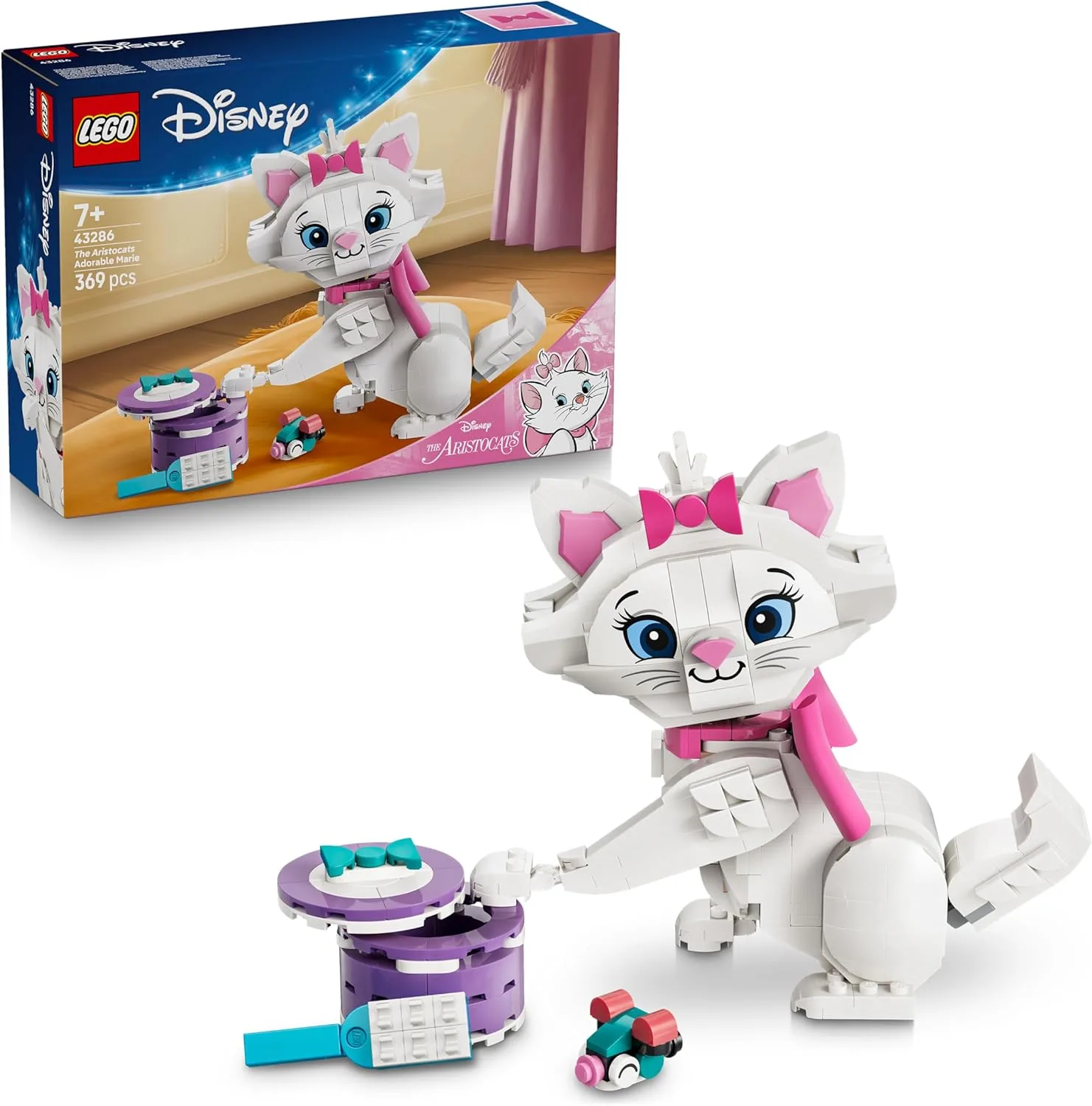 LEGO Disney The Aristocats Adorable Marie Toy Cat Animal Figure W Accessories In
