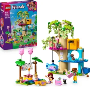 LEGO Friends Cat Birthday Party And Tree House Toy Incl 2 Mini Dolls And 5 Anima