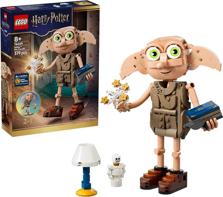 LEGO Harry Potter 2 In 1 Dobby The Free Elf Toy Model Kit Transforms Into A Krea