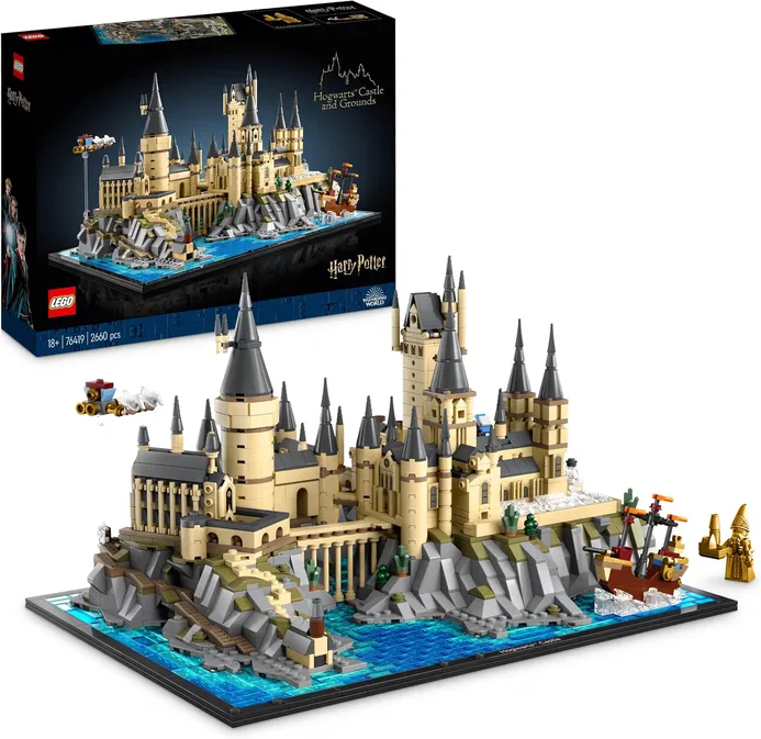 LEGO Harry Potter Hogwarts Castle And Grounds Collectible Set For Adults Incl Ma