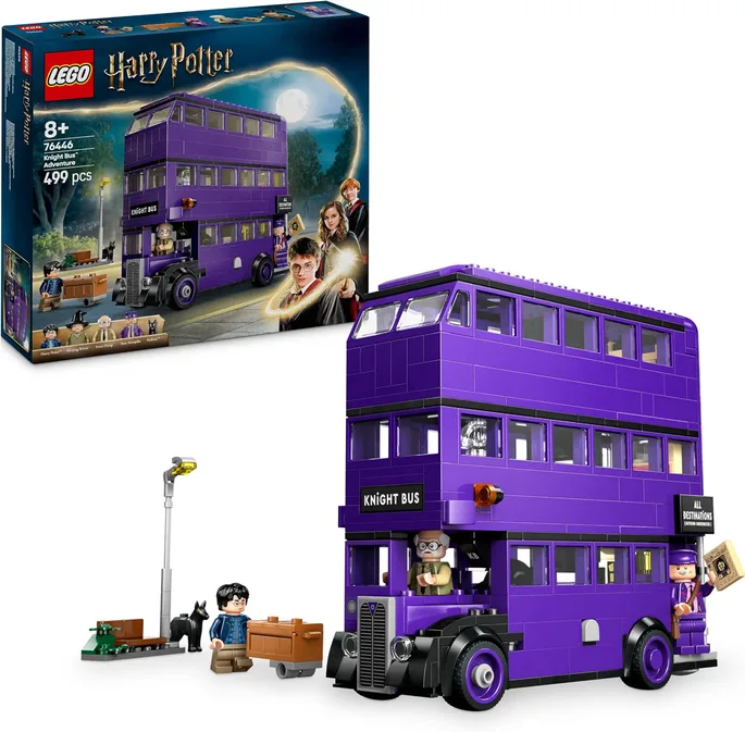 LEGO Harry Potter Knight Bus Adventure Wizarding World Toy With 5 Collectible Mi