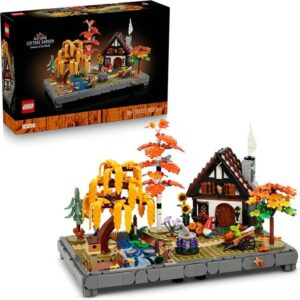LEGO Icons Autumn Cottage Garden Miniature Building Set For Adults Display Model