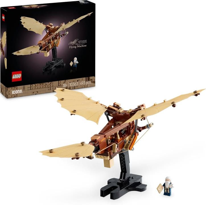 LEGO Icons Leonardo Da Vinci S Flying Machine Building Set For Adults Home And O