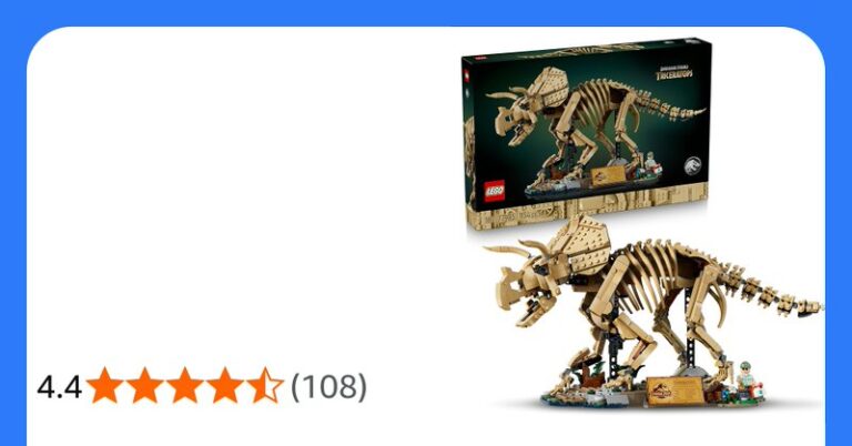 LEGO Jurassic World Dinosaur Fossils Triceratops 77985