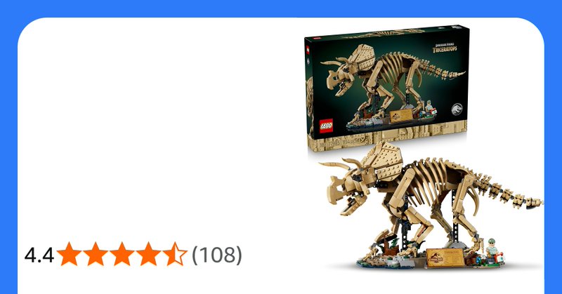 LEGO Jurassic World Dinosaur Fossils Triceratops 77985