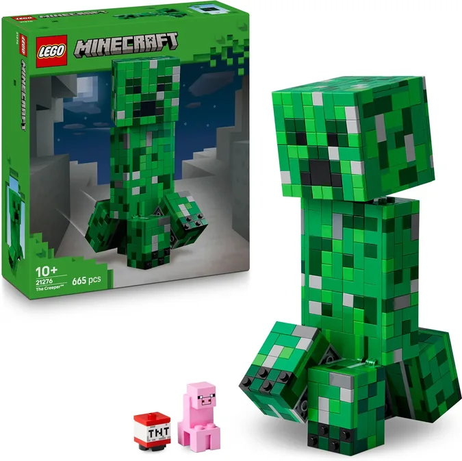 LEGO Minecraft The Creeper Toy Posable Mob Figure Incl A Hidden Compartment With