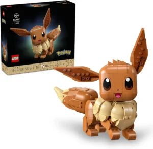 LEGO Pokemon Eevee Figure Building Set For Adults Anime Model Kit W Posable Limb