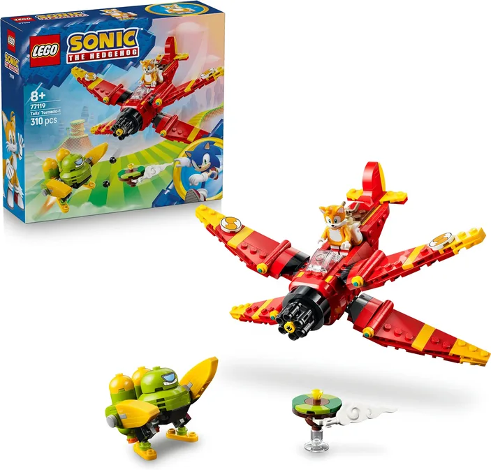 LEGO Sonic The Hedgehog Tails Tornado 1 Plane Toy Badnik Figure Tails Minifigure