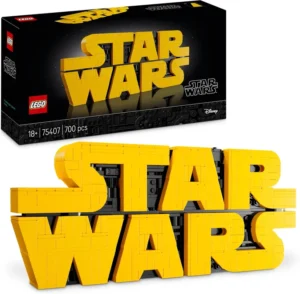 LEGO Star Wars 75407 Brick Built Star Wars Logo Collectible Diy Building Set For