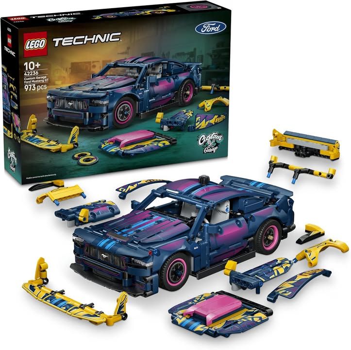 LEGO Technic Custom Garage Ford Mustang Gt Car Toy