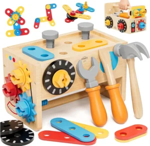 Lehoo Castle Wooden Montessori Kids Tool Set Ages 2