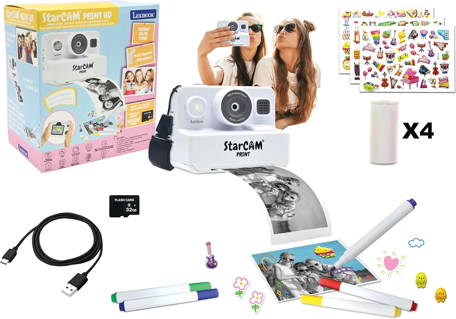 Lexibook Starcam Print Hd Camera Dj160lxb