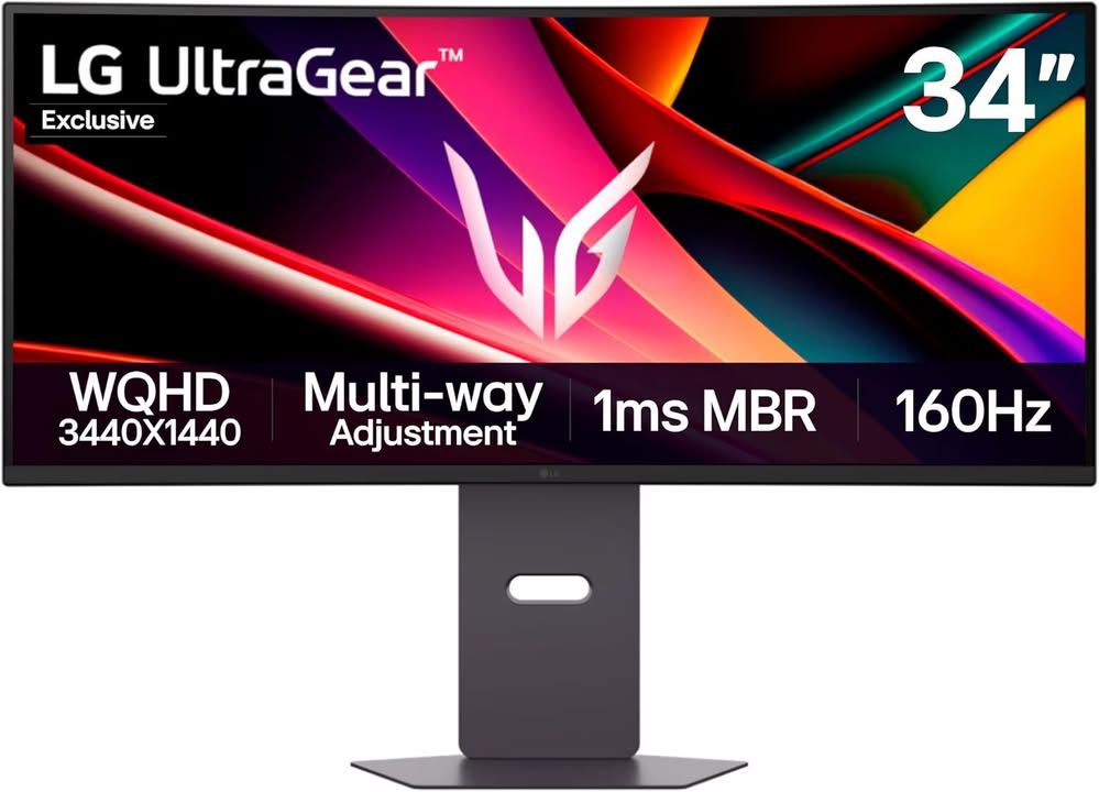 Lg Ultragear G6 Gaming Monitor 34g60za B Excl Curved Uwqhd 1440p Va 34 Inch 160h
