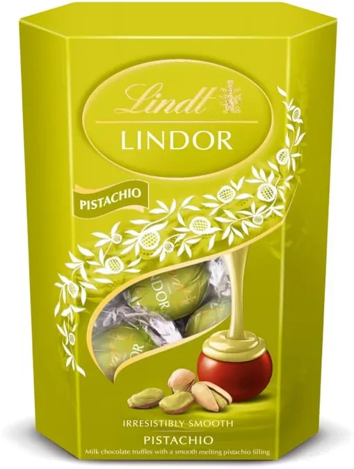 Lindt Lindor Pistachio Chocolate Truffles Box 200g