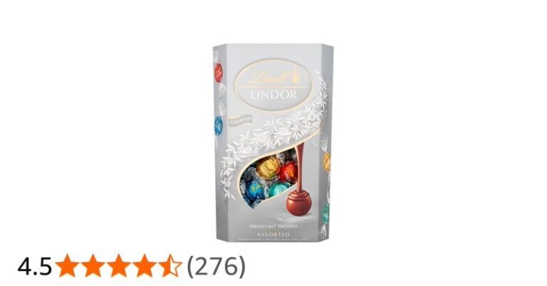 Lindt Lindor Silver Assorted Truffles Box 600g