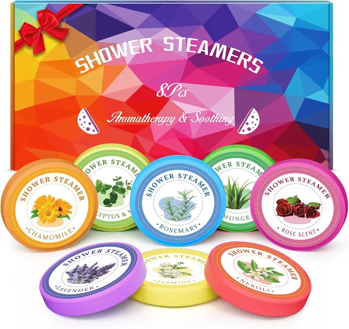 Linkax Shower Steamers Aromatherapy 8 PCs Christmas Gift For Women