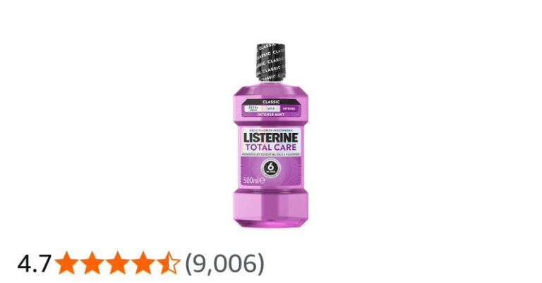 Listerine Total Care Intense Taste Classic Antibacterial Mouthwash 500ml Fresh M