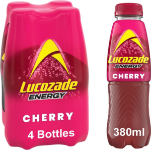 Lucozade Energy Cherry 380ml Pack Of 4