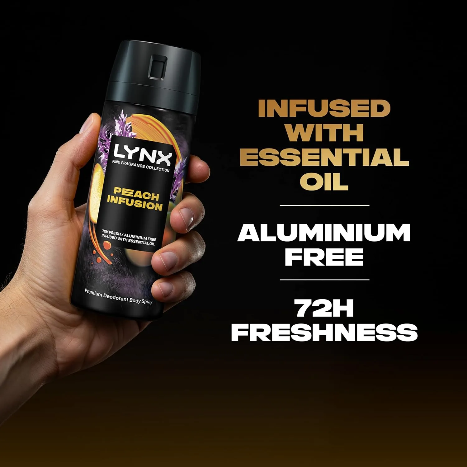 Lynx Fine Fragrance Collection Peach Infusion Premium Body Spray