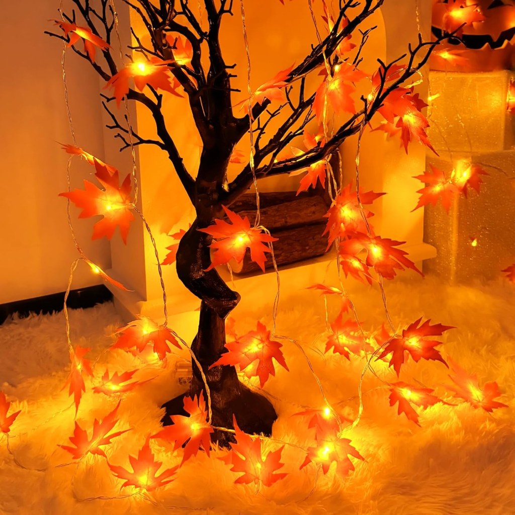 Maple Leaves Fairy Lights 3m 20led Autumn Decoration String Lights