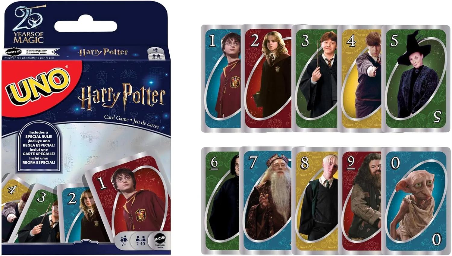 Mattel Games Uno Harry Potter Card Game Ages 7 Players 2