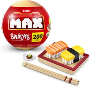 Max Premium Snacks Building Bricks Sushi Novelty Unboxing Toy Collectible Mini S