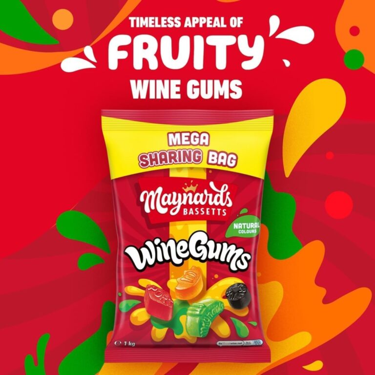 Maynards Bassetts Wine Gums Sweets Mega Sharing Bag