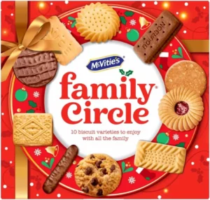 Mcvitie S Family Circle Biscuit Assortment Festive Selection Box 400 G