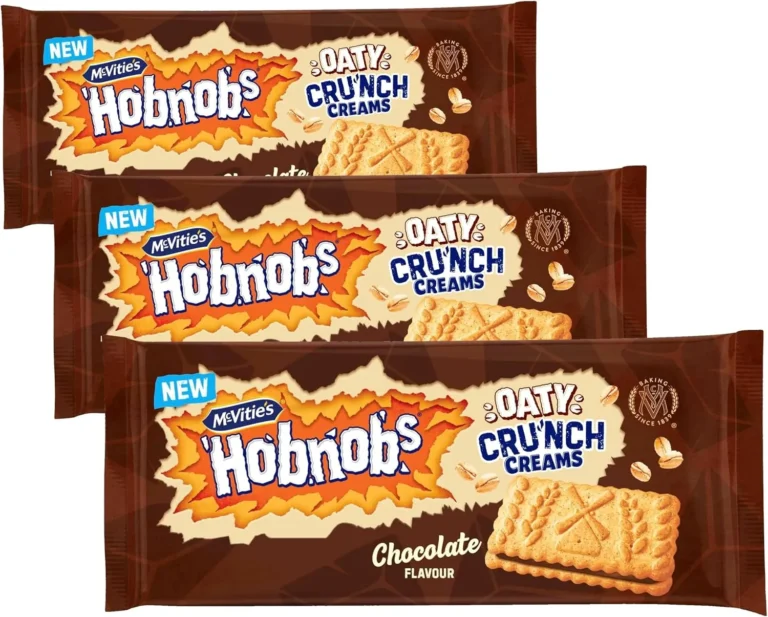 Mcvitie S Hobnobs Oaty Milky Biscuits Chocolate Cream Sweet Sandwich Snack For S