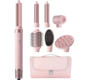 Mescomb 6 In 1 Air Styler Hair Dryer Brush With Auto Wrap Curlers Diffuser Volum