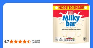 Milkybar Giant Buttons White Chocolate Sharing Bag 176g Pack Of 1