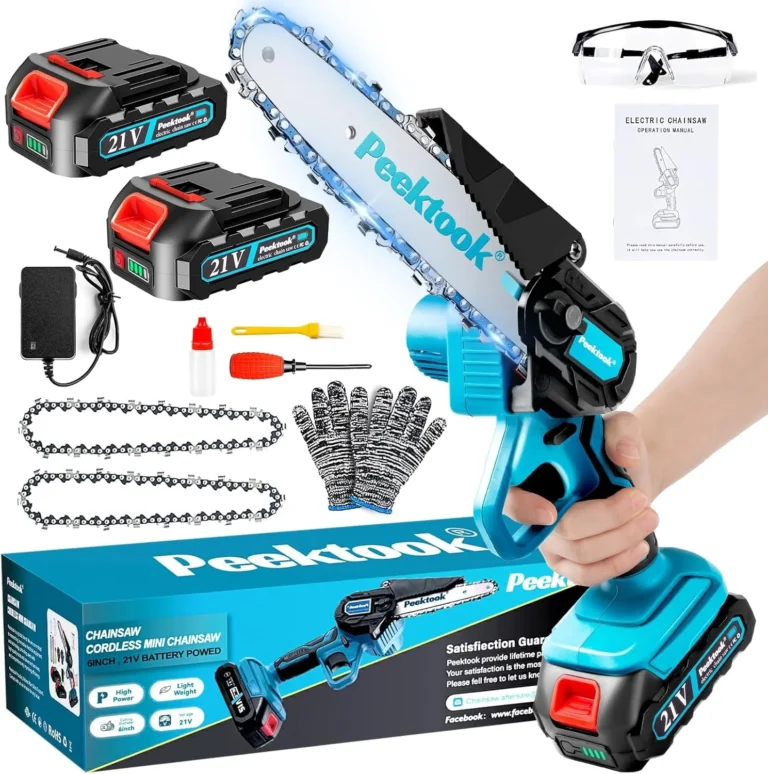 Mini Chainsaw 6 Inch Brushless Motor Cordless Chainsaw With 2 Battery And 2 Chai