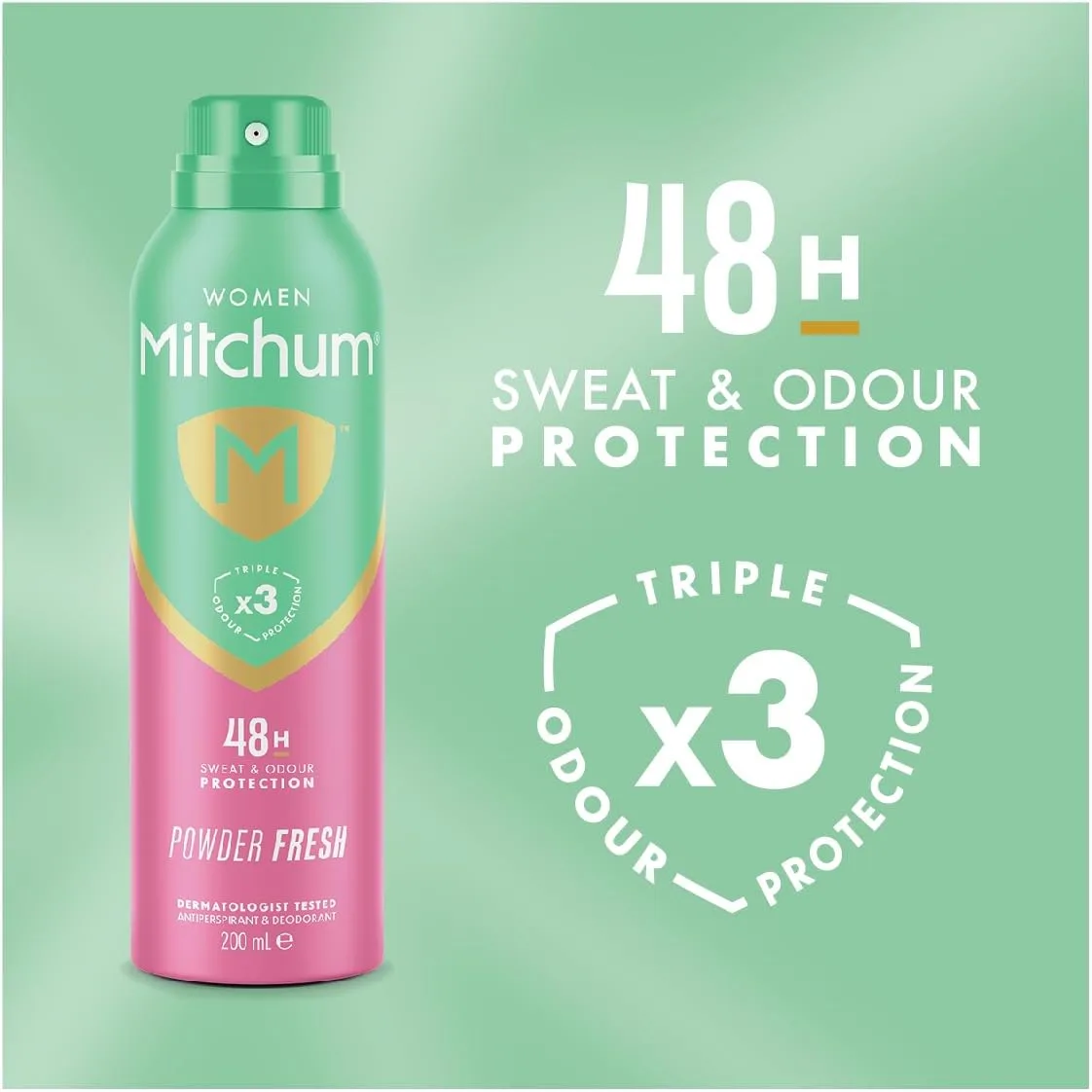 Mitchum Women Triple Odor Defense 48hr Protection Deodorant Spray And Antiperspi