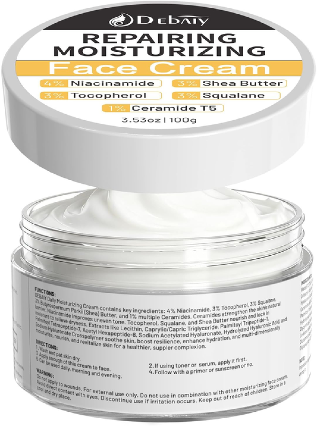 Moisturizer Cream Face Cream With 4 Niacinamide 3 Tocopherol Ceramides Boosts Sk