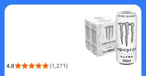 Monster Ultra Energy Drink 4 X 500 Ml
