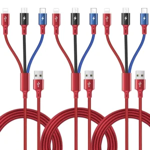 Multi Fast Charger Cable 3 In 1 Multiple Charging Cable