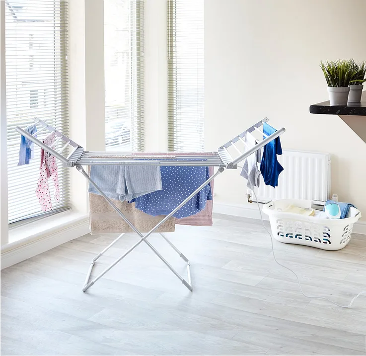 Neo Indoor Electric Winged Airer Folding Foldable Laundry Clothes Portable Cloth
