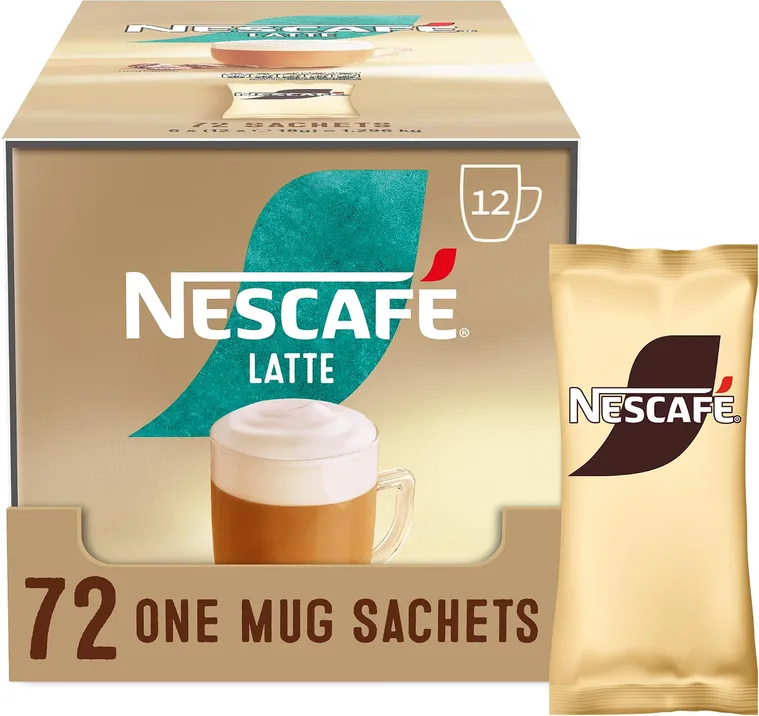 Nescafe Latte Instant Coffee Sachets 72 X 18g